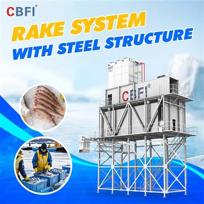 Soluzzjoni Integrata ta' Magni tas-Silġ Flake ta' 20 Ton U Ħażna tas-Silġ tat-Tip ta' Rake ta' 40 Ton