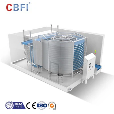 Magni ta 'Ffriżar Spiral CBFI (Icesource): Soluzzjoni Effiċjenti ta' Iffriżar Għall-Industrija tal-Ipproċessar tal-Ikel