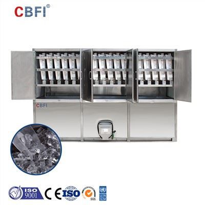 5 Tunnellati Għoljin ta 'Stainless Steel Direttament Cooling Cube Silġ Magni